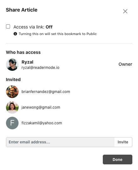 Sharable Reader Mode 2