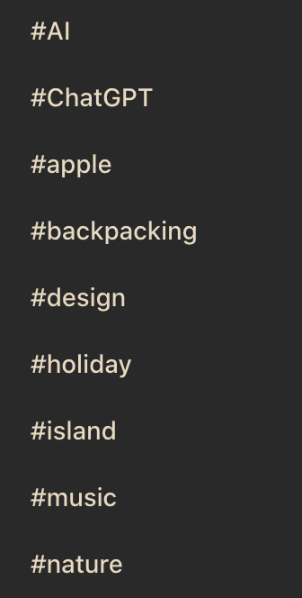 Tags